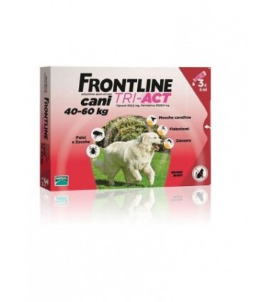 MERIAL FRONTLINE TRI-ACT CANI 40-60KG 3 PIPETTE 6ML 